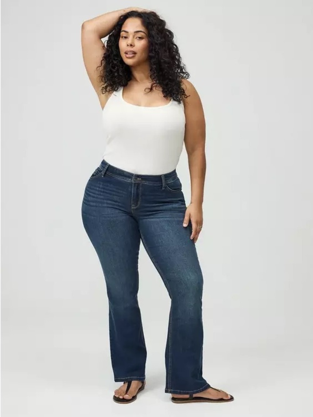 Torrid Luxe Slim Boot Super Stretch Jeans Size 14 Short Medium Wash